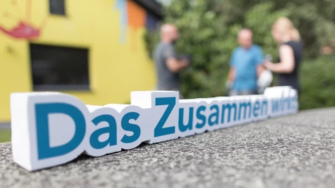 Schriftzug "Das Zusammen wirkt"
