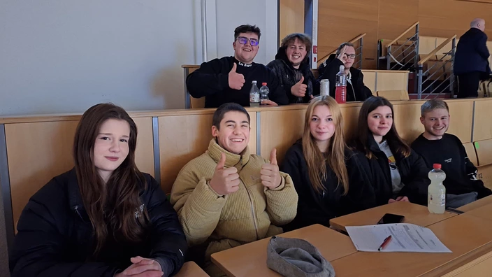 Jugendliche vom CJD in Ilmenau beim Akademischen Konzert der TU Ilmenau